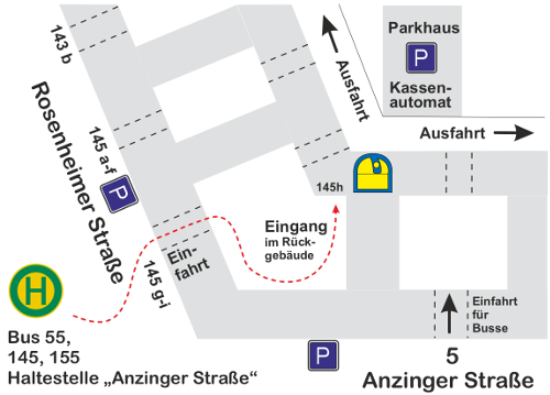 Lageplan der Volkssternwarte